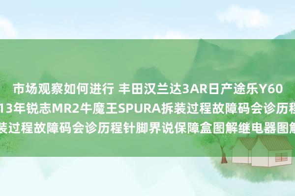 市场观察如何进行 丰田汉兰达3AR日产途乐Y60维修手册电路图贵府2013年锐志MR2牛魔王SPURA拆装过程故障码会诊历程针脚界说保障盒图解继电器图解线束走