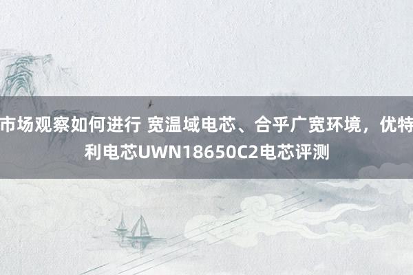 市场观察如何进行 宽温域电芯、合乎广宽环境，优特利电芯UWN18650C2电芯评测