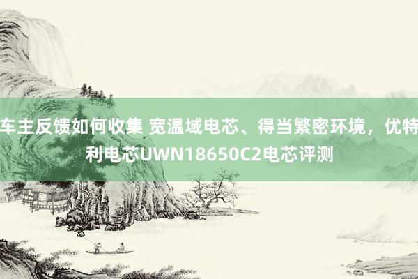 车主反馈如何收集 宽温域电芯、得当繁密环境，优特利电芯UWN18650C2电芯评测