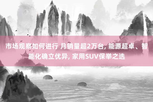 市场观察如何进行 月销量超2万台, 能源超卓、智能化确立优异, 家用SUV保举之选