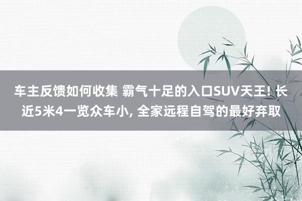 车主反馈如何收集 霸气十足的入口SUV天王! 长近5米4一览众车小, 全家远程自驾的最好弃取