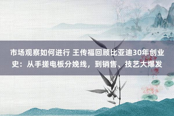 市场观察如何进行 王传福回顾比亚迪30年创业史：从手搓电板分娩线，到销售、技艺大爆发