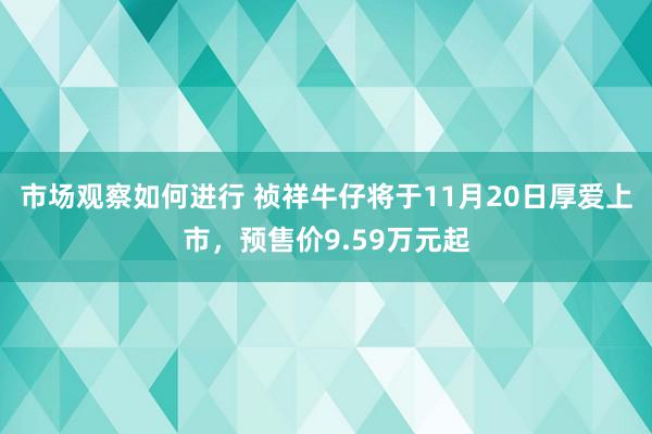 市场观察如何进行 祯祥牛仔将于11月20日厚爱上市，预售价9.59万元起